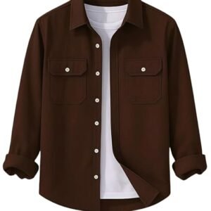 DEELMO Men’s Stylish Cotton Blend Casual Shirt